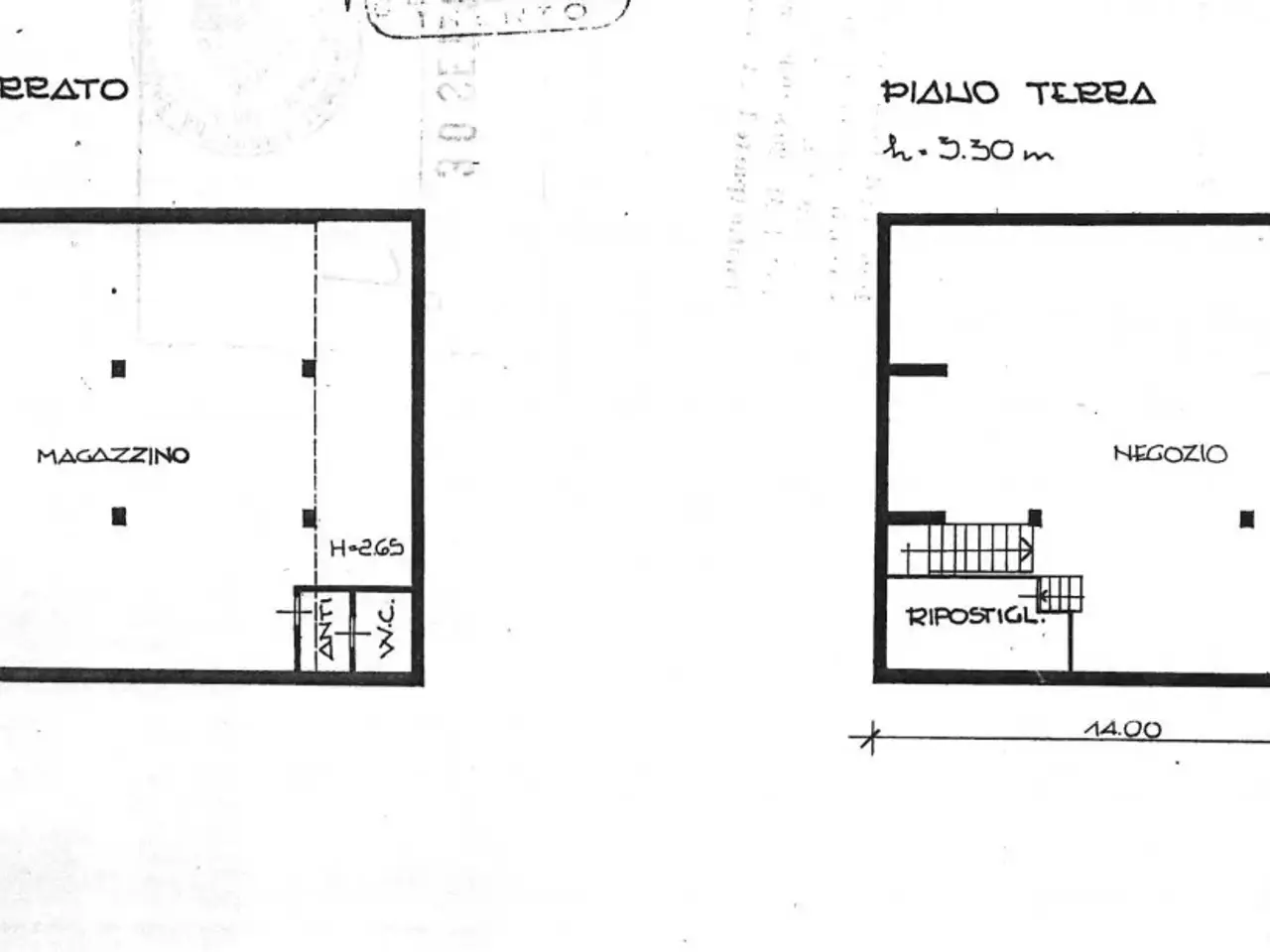 Esercizio commerciale in Piazza Liberazione, Ville d'Anaunia, {3} - Planimetria 1