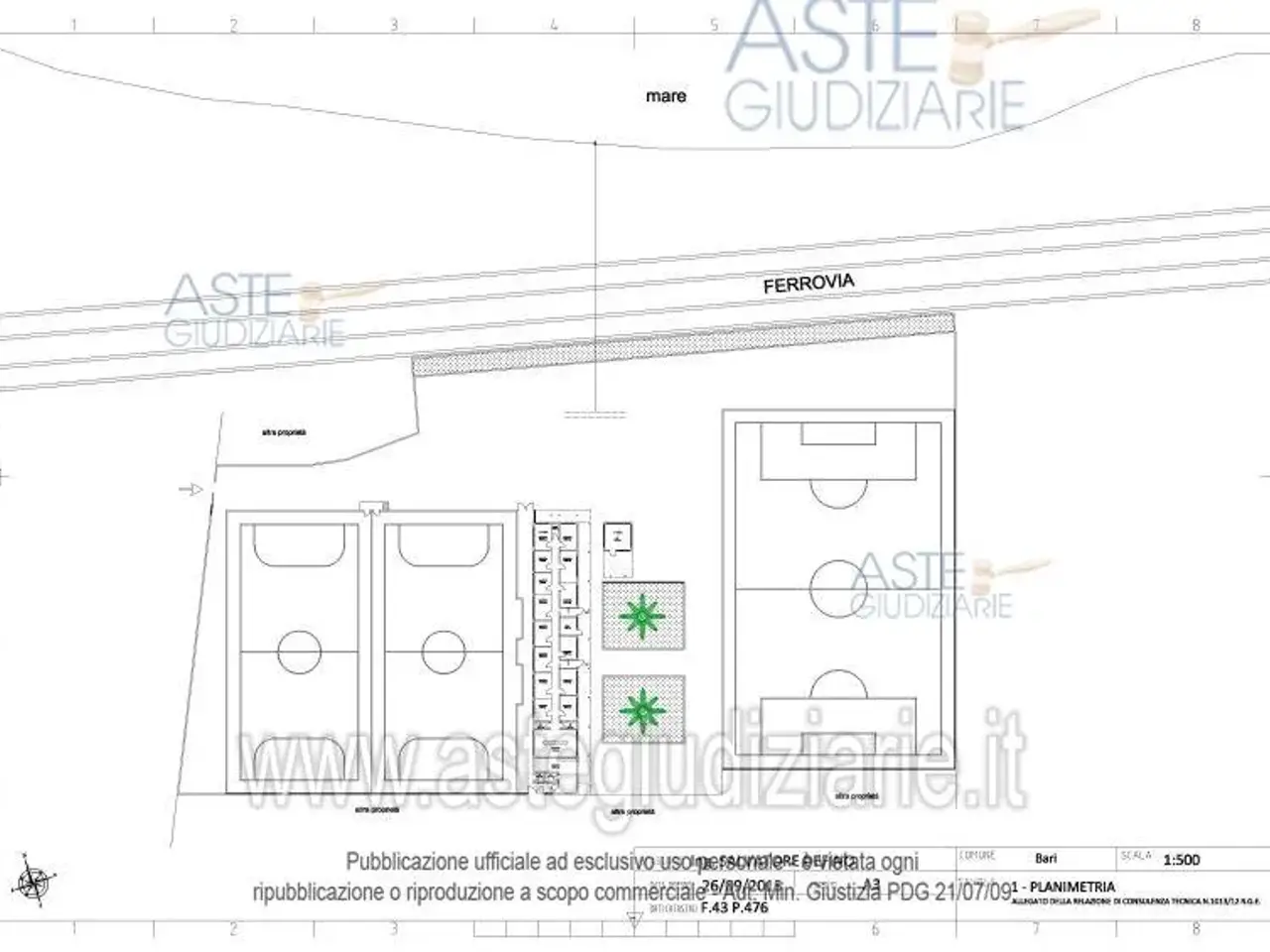 Fabbricato misto in Contrada Torre del Diavolo - Traversa di Via Gentile, Bari, {3} - Planimetria 1