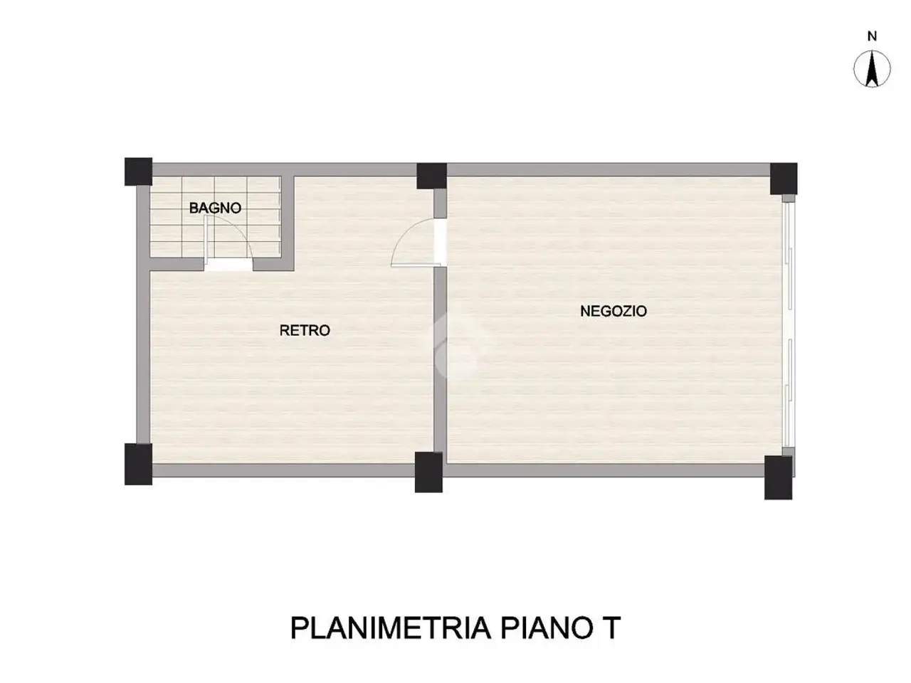 Negozio in Piazza Repubblica 12, Pizzighettone, {3} - Planimetria 1