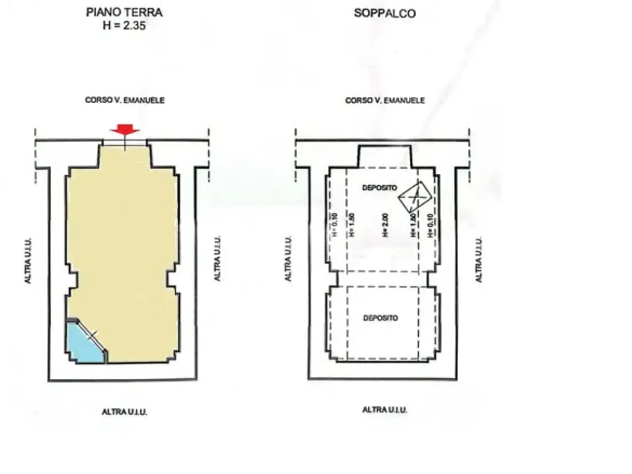 Negozio in Corso Vittorio Emanuele II, Trani, {3} - Planimetria 1