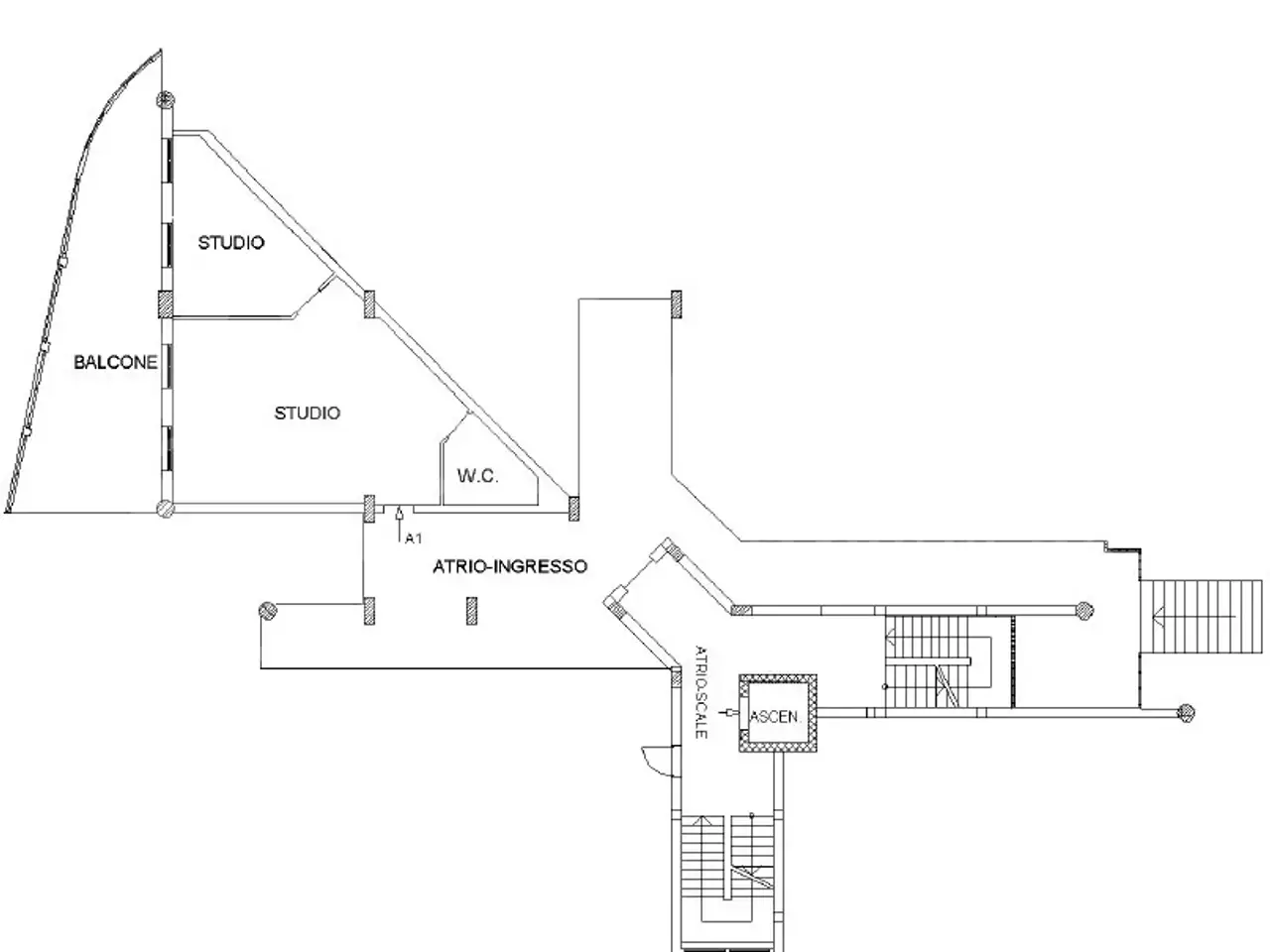 Ufficio in Via Adige 12, Rende, {3} - Planimetria 1