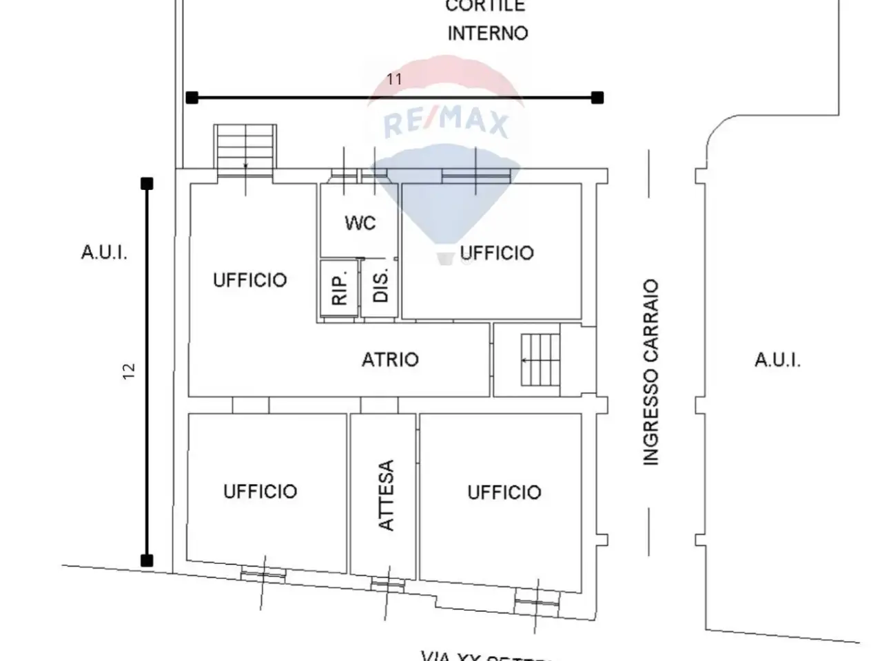 Ufficio in Corso XX Settembre 19, Busto Arsizio, {3} - Planimetria 1