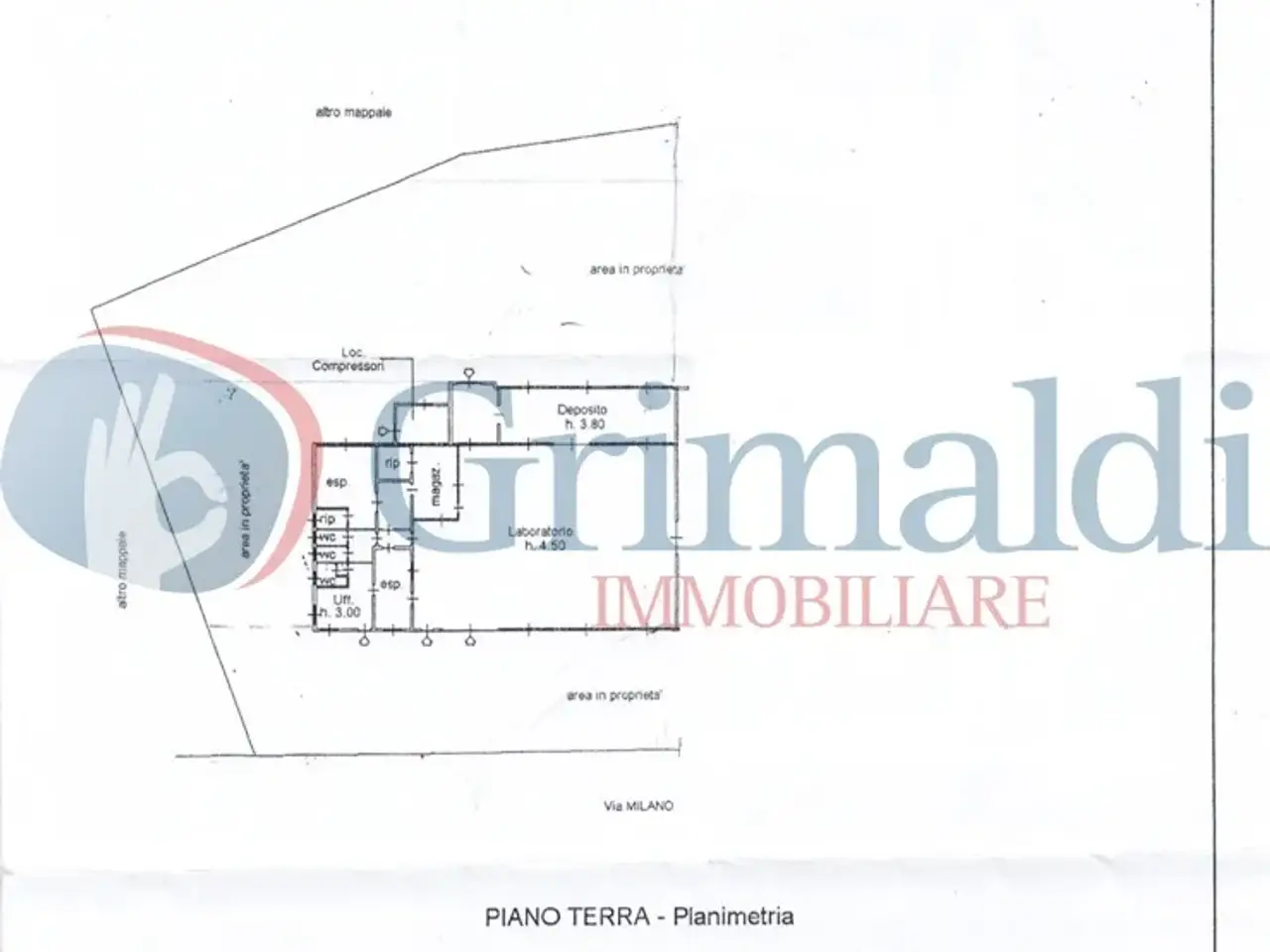 Capannone in Via Milano 15, Osnago, {3} - Planimetria 1