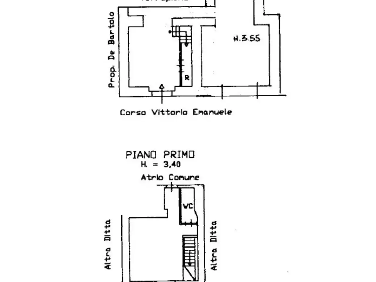 Palazzina commerciale in Corso Vittorio Emanuele II 13, Cosenza, {3} - Planimetria 1