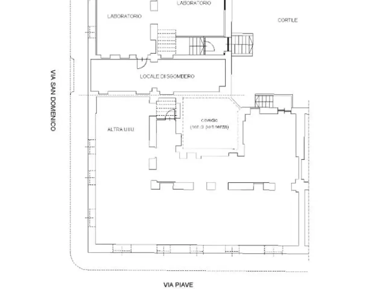 Laboratorio in Via San Domenico 30, Torino, {3} - Planimetria 1