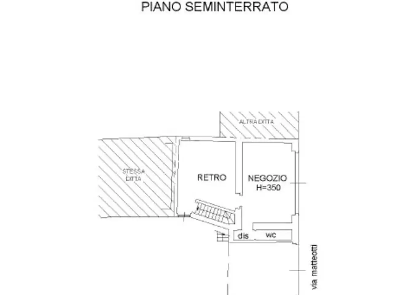 Negozio in Via Giacomo Matteotti 13, Galliate, {3} - Planimetria 1