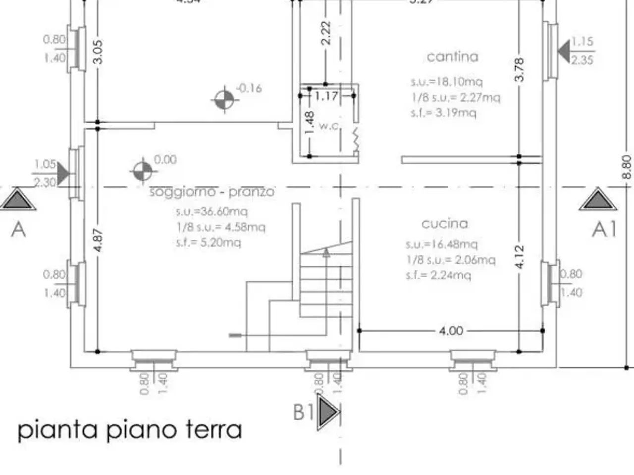 Rustico in vendita, Altidona - Planimetria 1