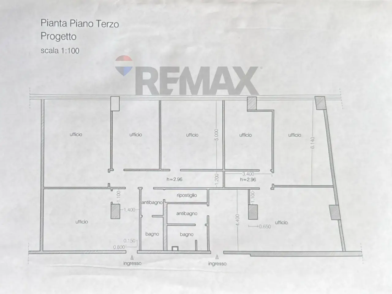 Ufficio in Via  Sandro Totti 5, Ancona, {3} - Planimetria 1