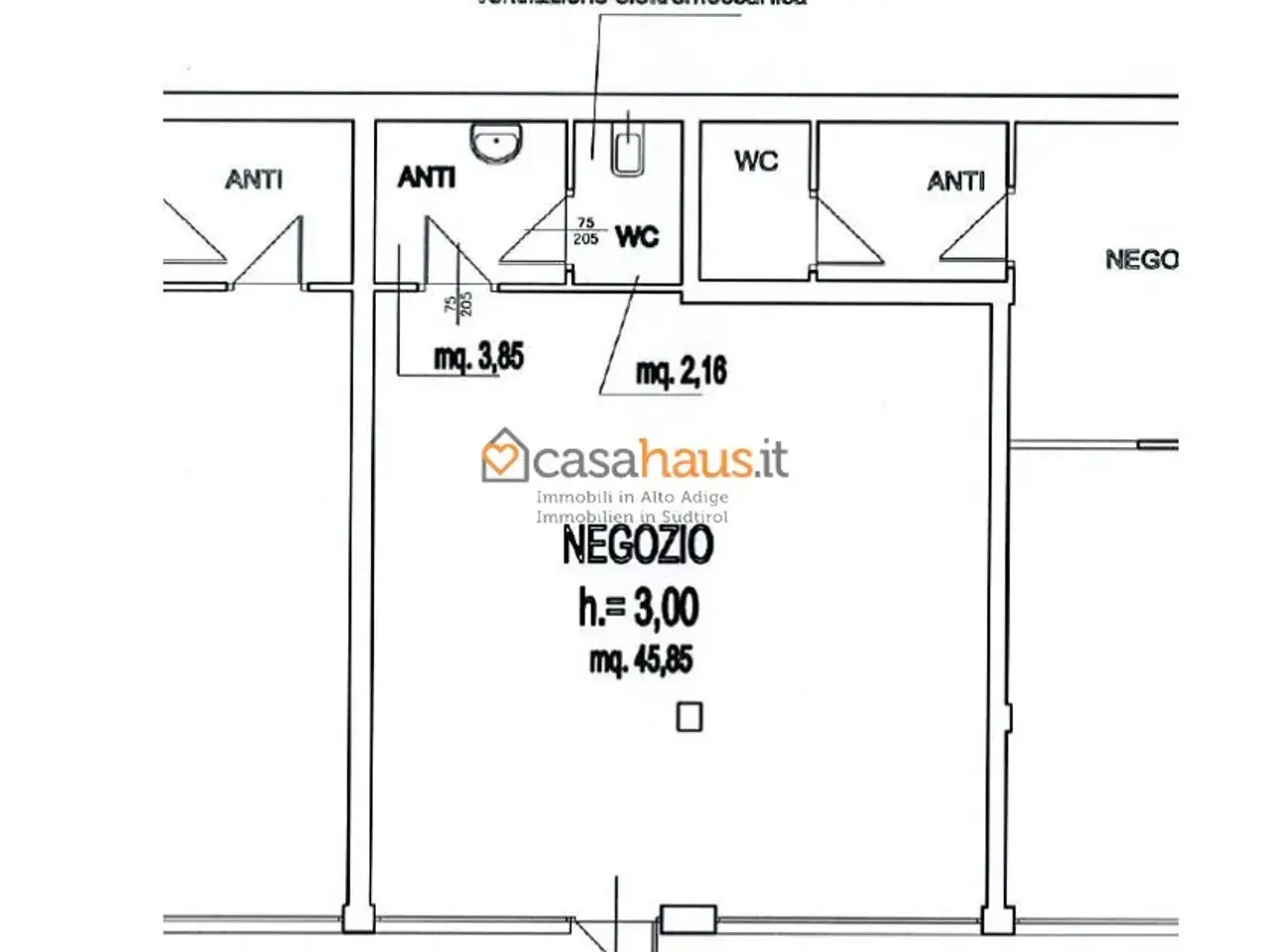 Negozio in , Bolzano, {3} - Planimetria 1