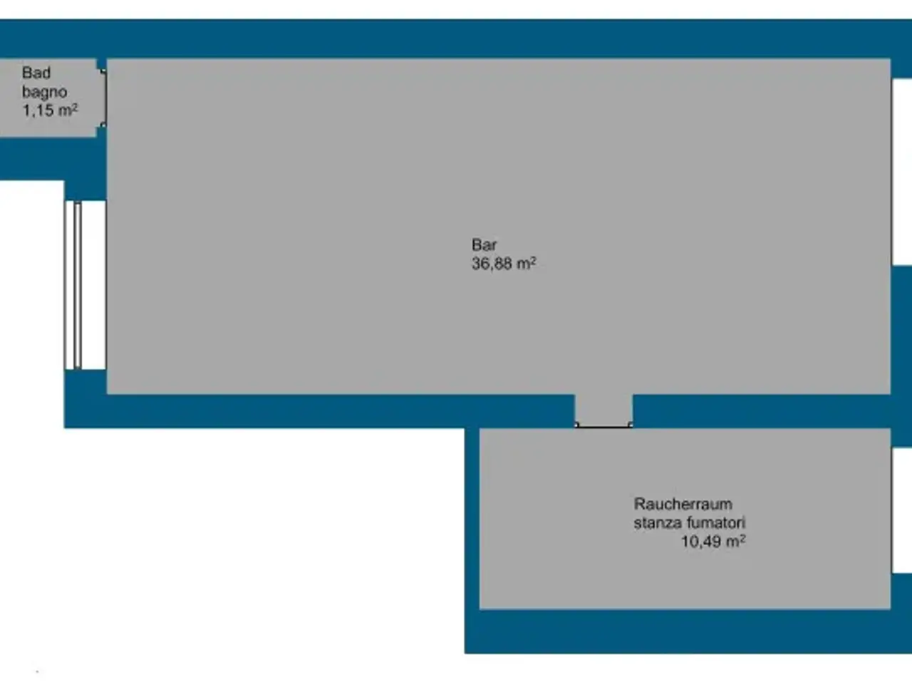 Bar in Via Milano, Bolzano, {3} - Planimetria 1