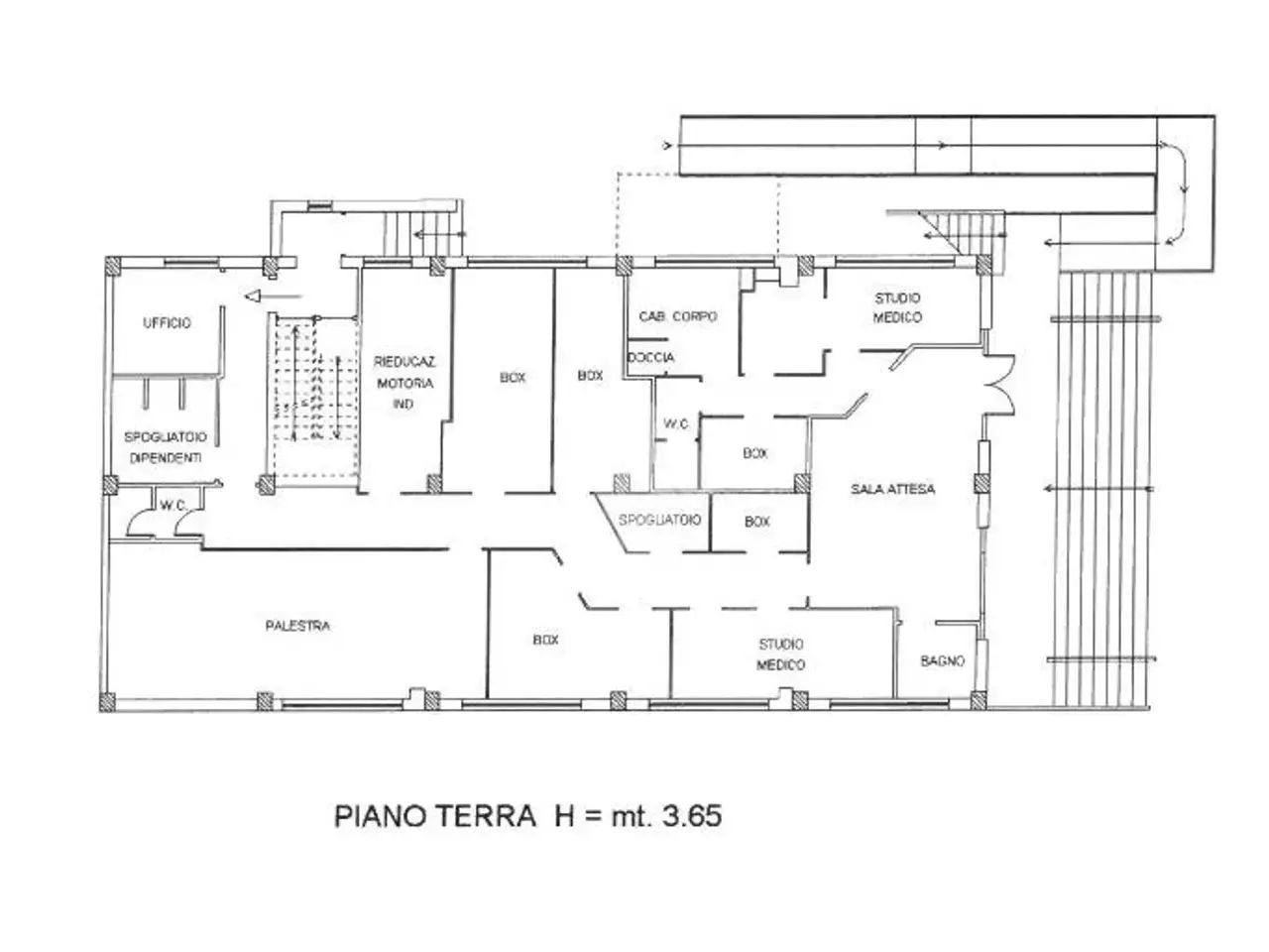 Palazzina commerciale in Via Vado del Tufo, Frosinone, {3} - Planimetria 1