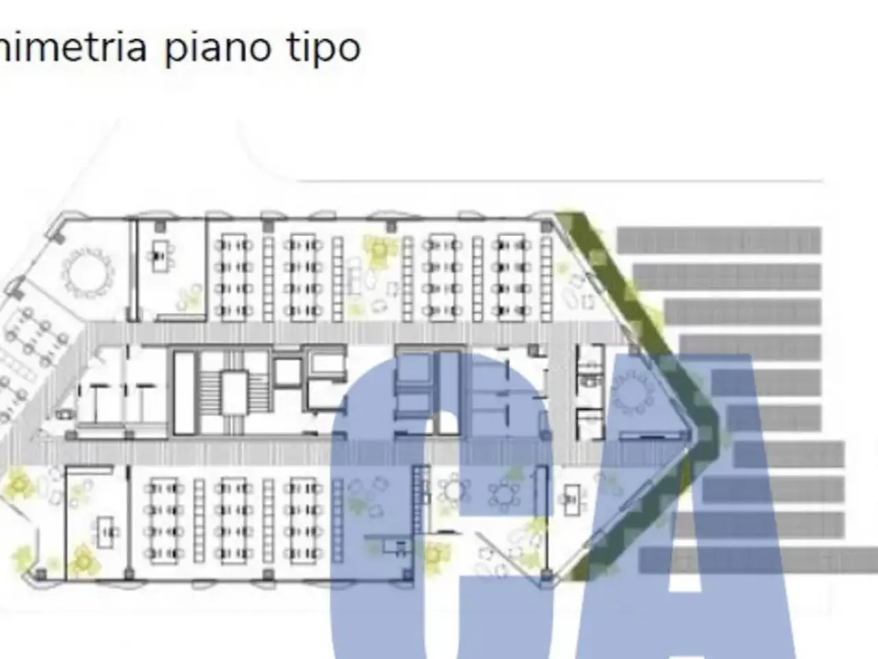 Ufficio in Via Savonarola fra' Gerolamo, Milano, {3} - Planimetria 1