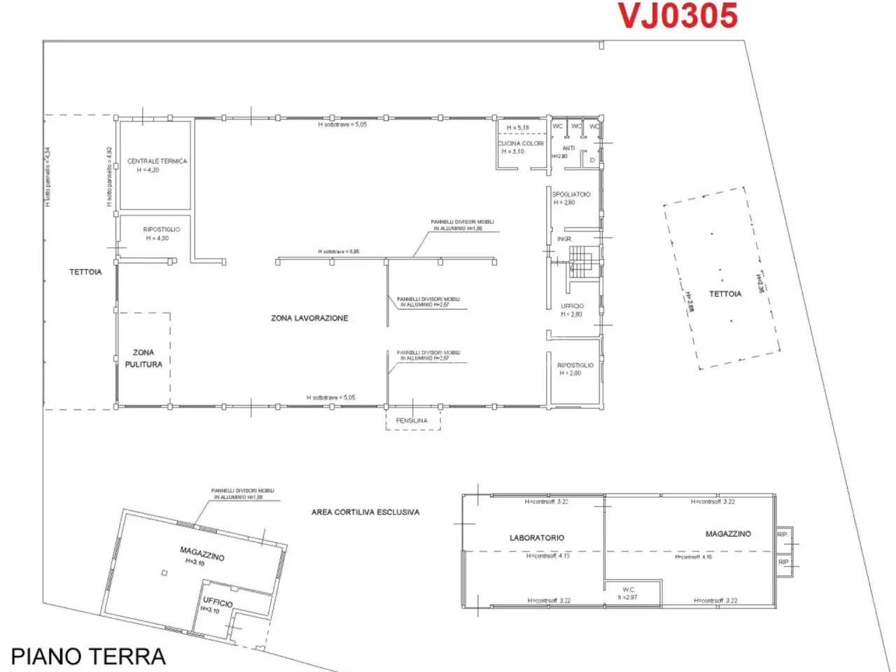 Capannone in Via Vittorio Marchi 19, Reggio Emilia, {3} - Planimetria 1