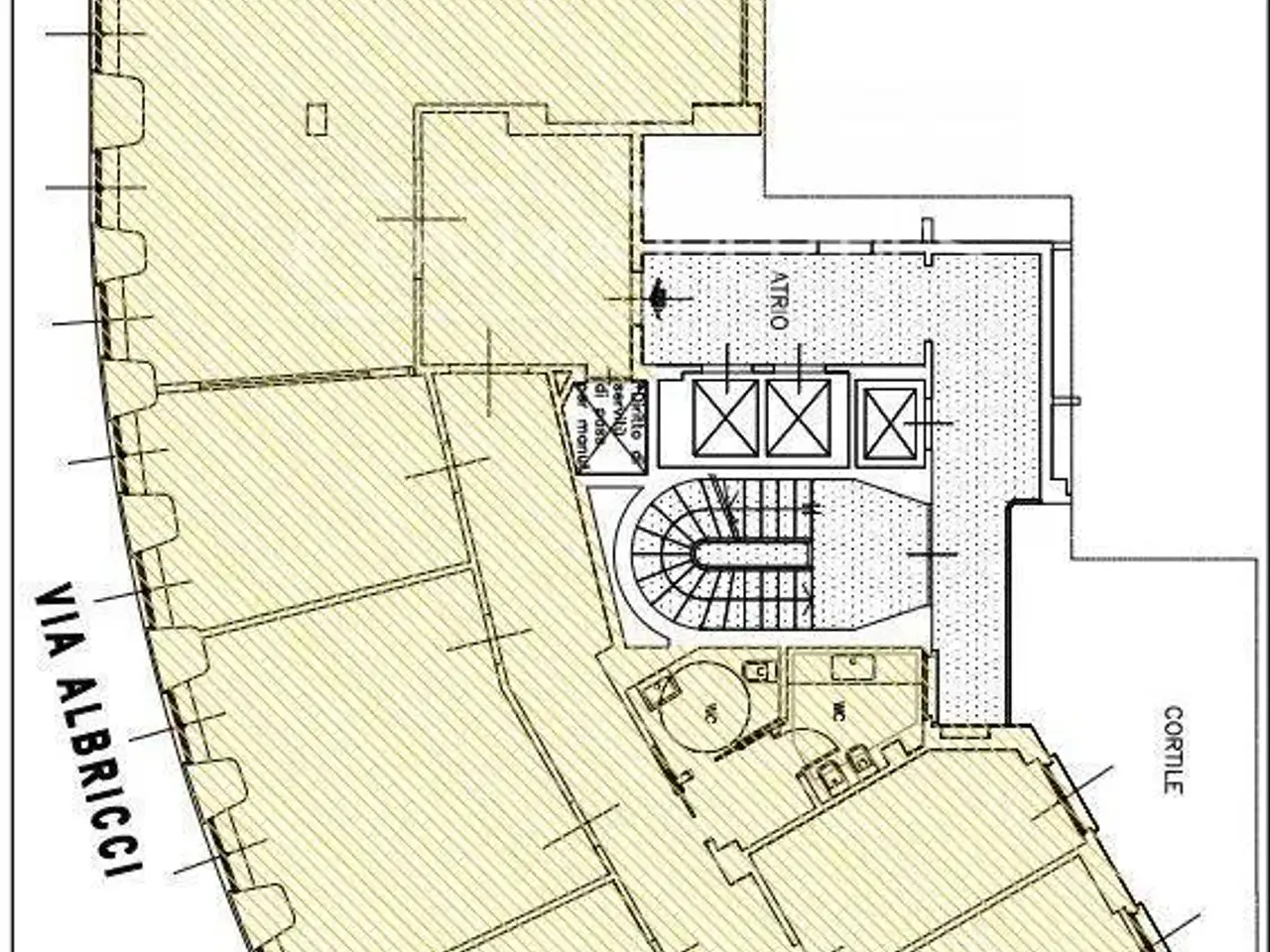Ufficio in Via Maurizio Gonzaga 7, Milano, {3} - Planimetria 1