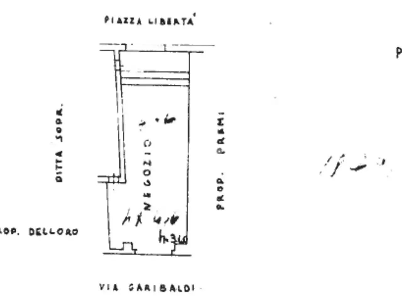 Negozio in Via Giuseppe Garibaldi 11, Verolanuova, {3} - Planimetria 1