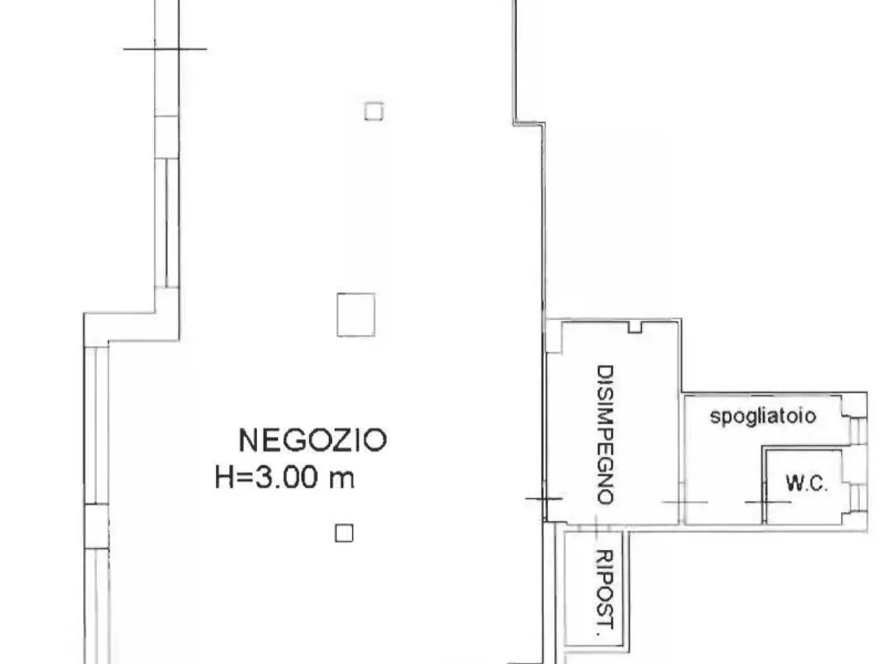 Negozio in Via Mazzini 177, Albino, {3} - Planimetria 1