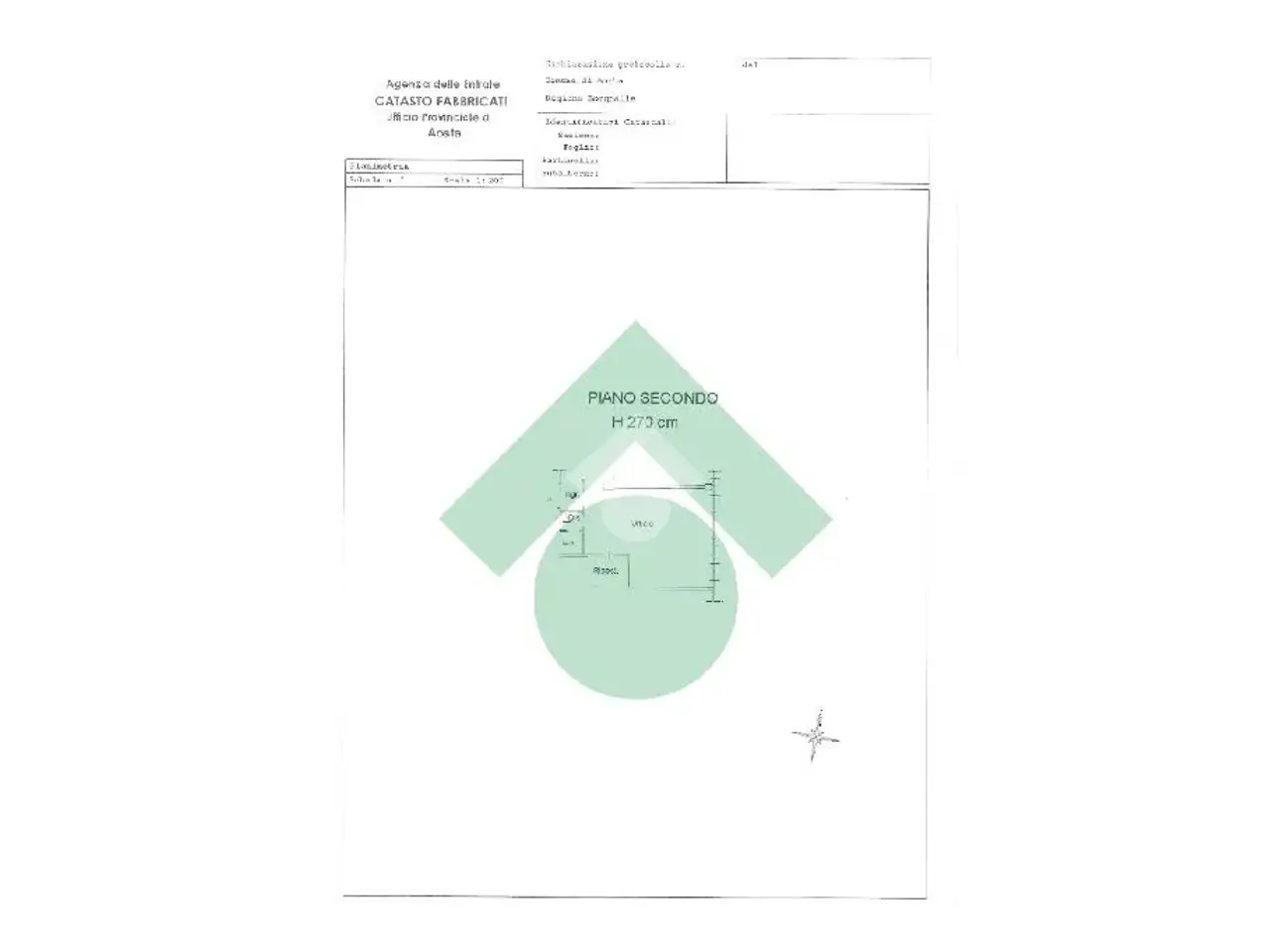 Ufficio in Regione Borgnalle 10, Aosta, {3} - Planimetria 1