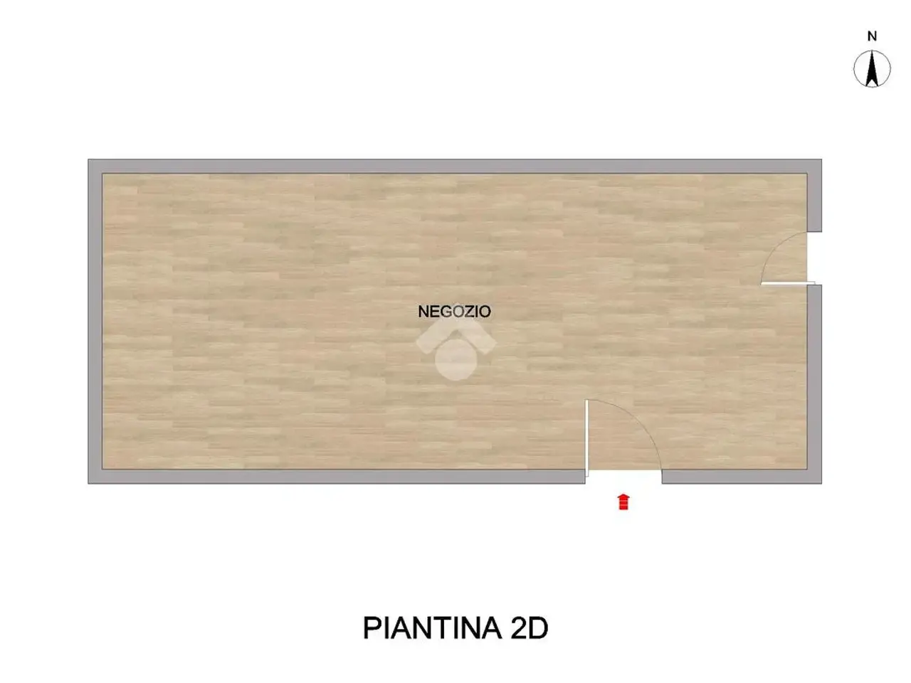 Negozio in Via Dante Alighieri 100, Manerbio, {3} - Planimetria 1