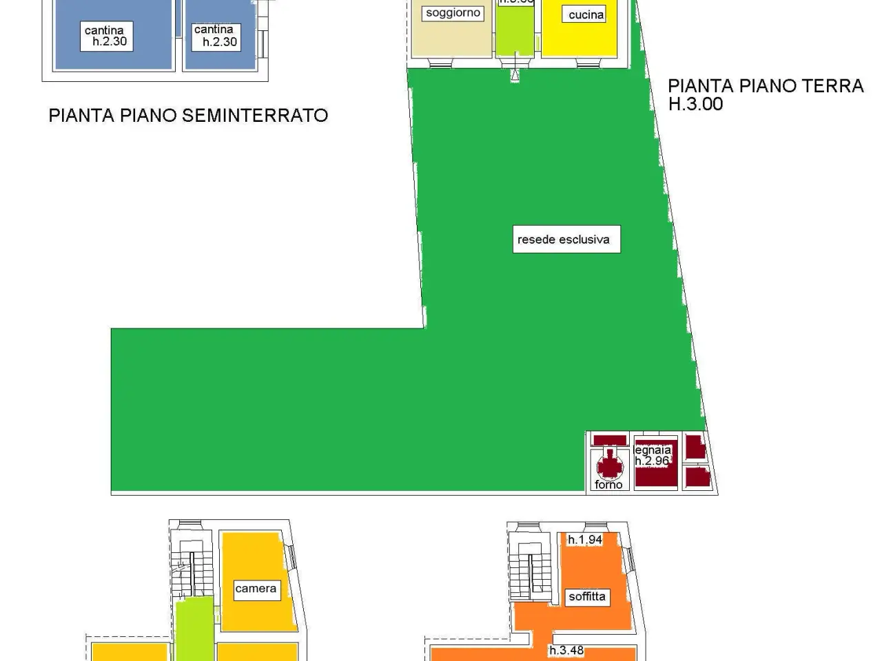 Villa bifamiliare in vendita, Capannori - Planimetria 1