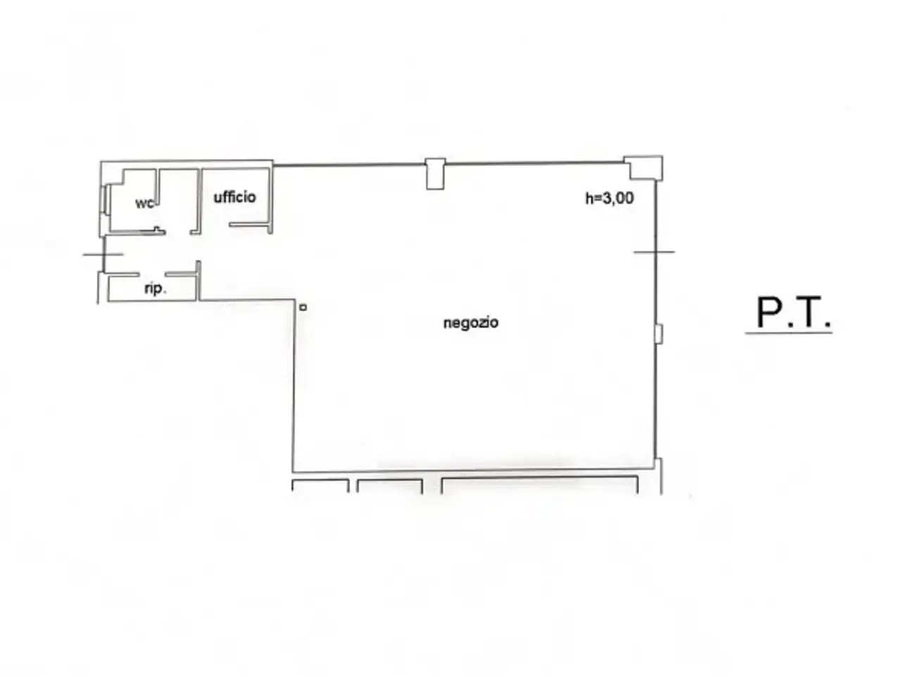 Negozio in Via dell'Acquedotto 69, Macerata, {3} - Planimetria 1