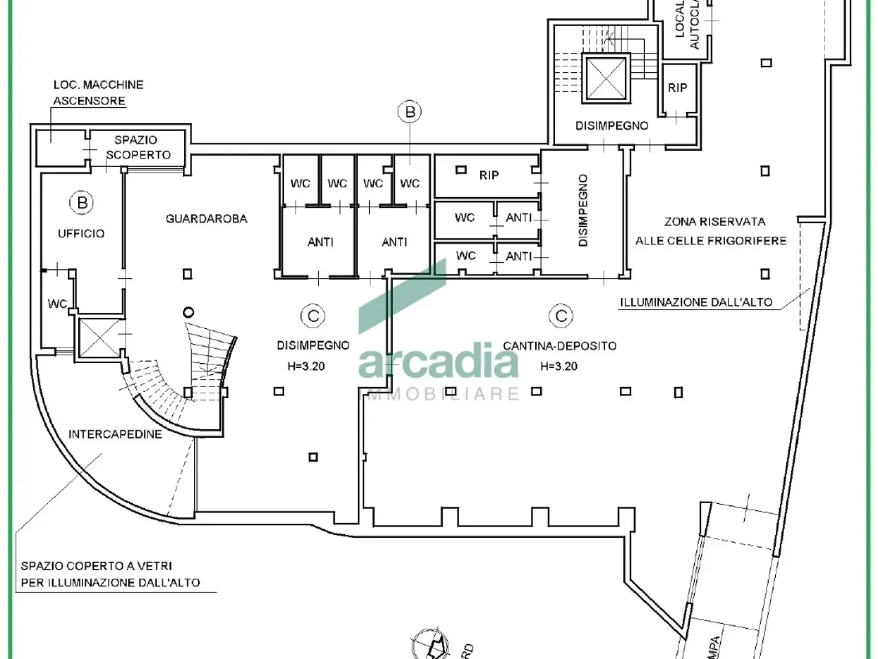 Palazzina commerciale in Strada Vicinale Vecchia di Matera 369, Gioia Del Colle, {3} - Planimetria 1