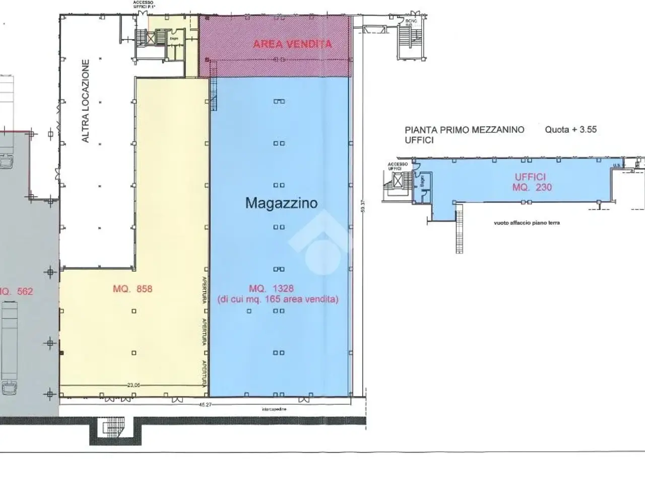 Capannone in Via Armando Veneziani 6, Pomezia, {3} - Planimetria 1