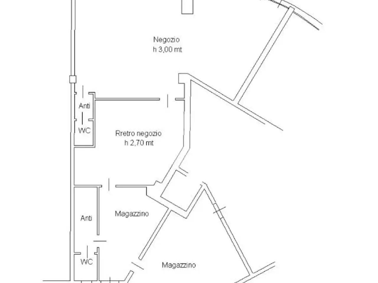 Negozio in Via G. Falcone 158, Montichiari, {3} - Planimetria 1