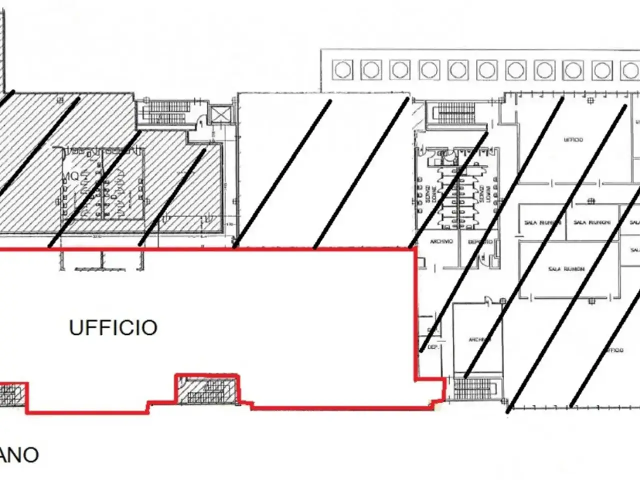 Ufficio in Via Mazzini G., Cernusco Sul Naviglio, {3} - Planimetria 1