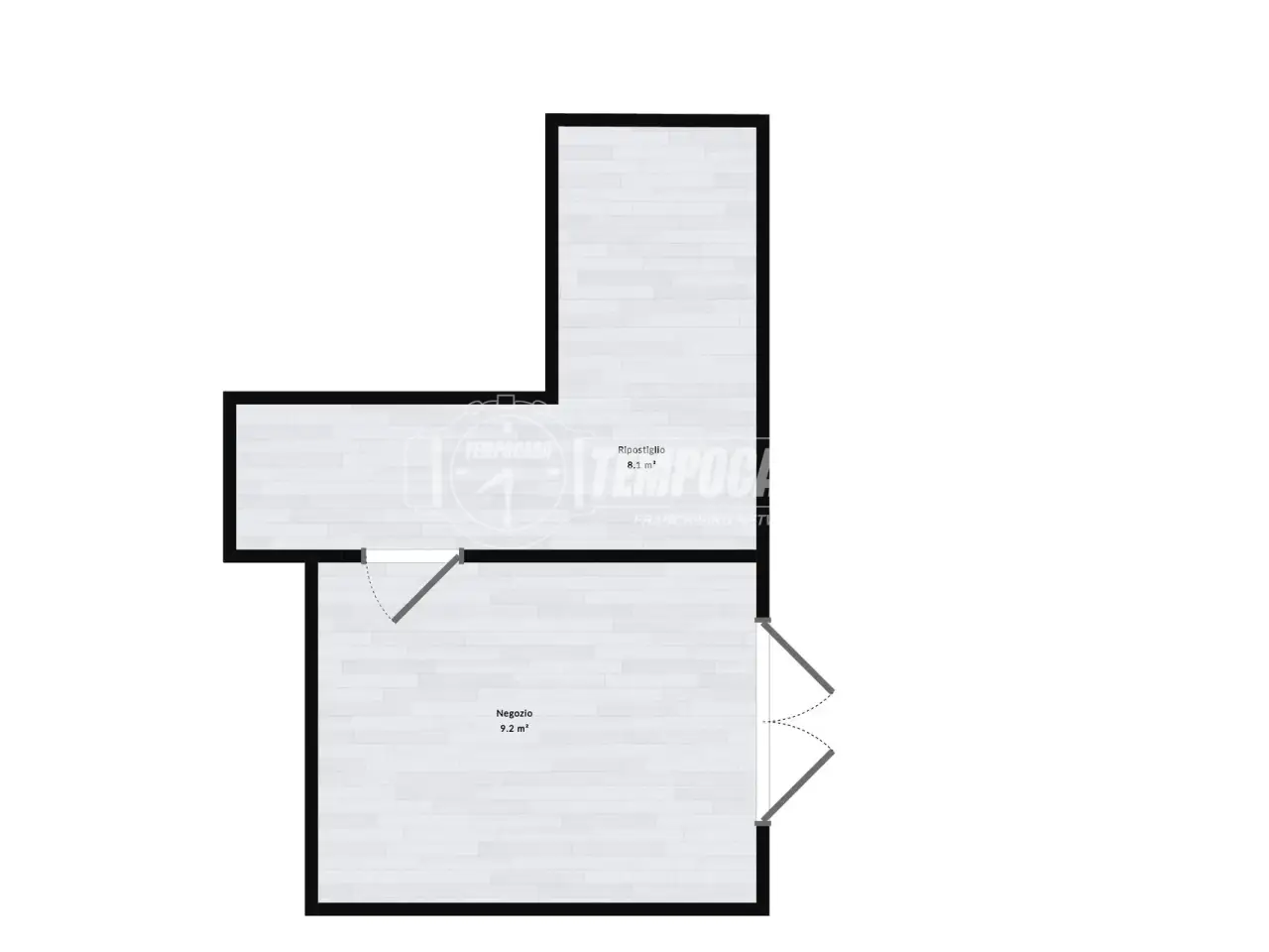 Negozio in Via Borgonuovo, Bologna, {3} - Planimetria 1