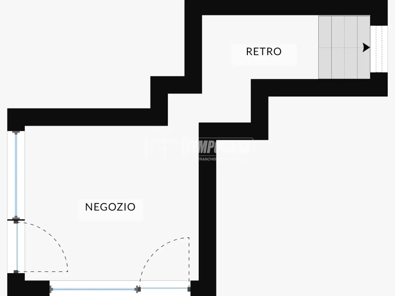 Negozio in Via Ormea 108/Bis, Torino, {3} - Planimetria 1
