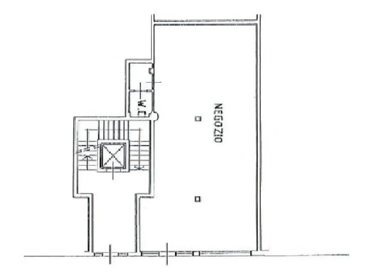Negozio in Via Antonio Gramsci, Capriate San Gervasio, {3} - Planimetria 1