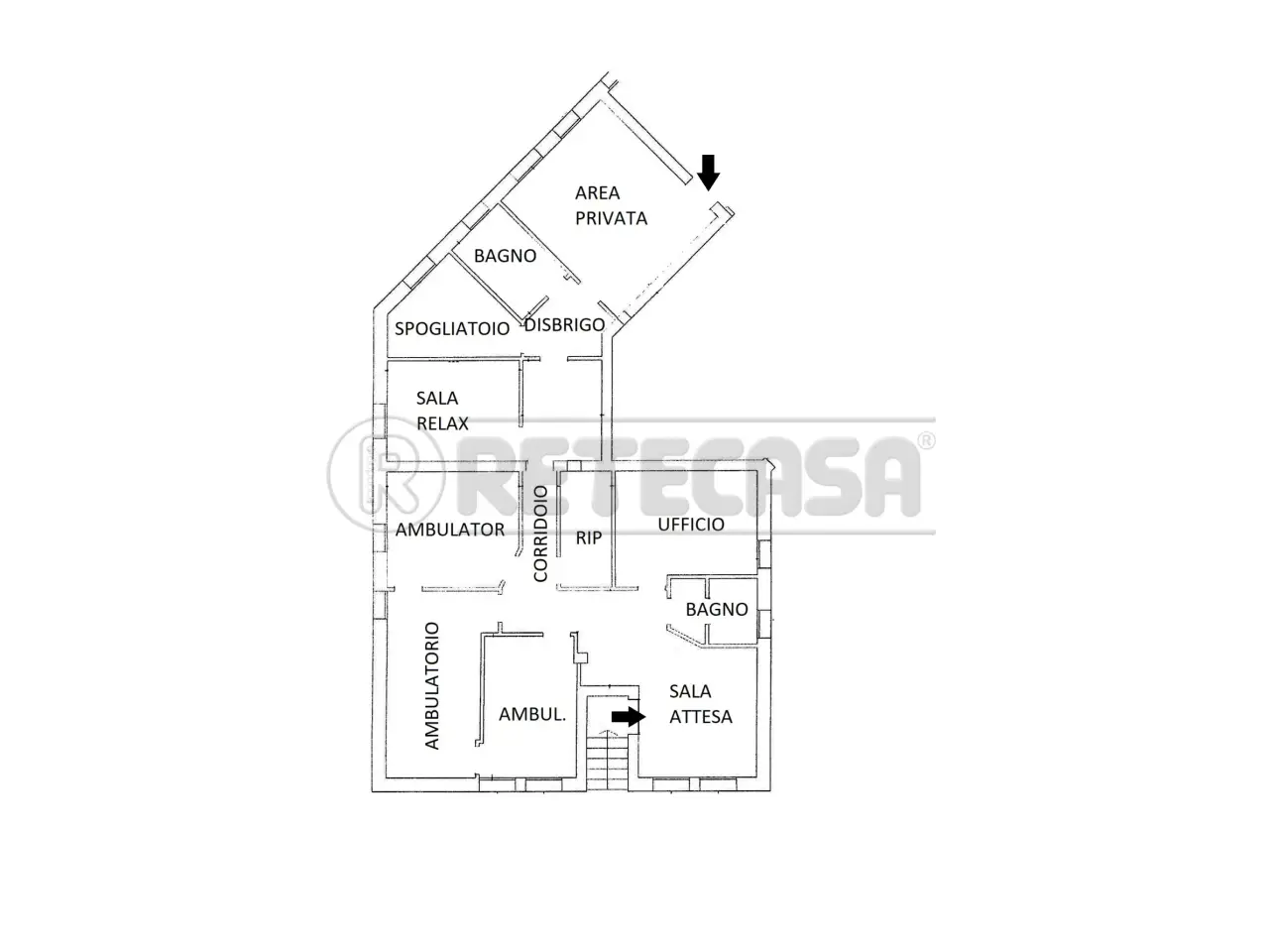 Ufficio in Via Alcide De Gasperi 80, Montecchio Maggiore, {3} - Planimetria 1