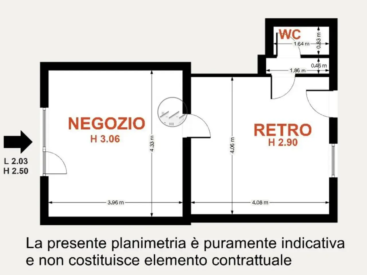 Negozio in Via Cardano 56, Pavia, {3} - Planimetria 1