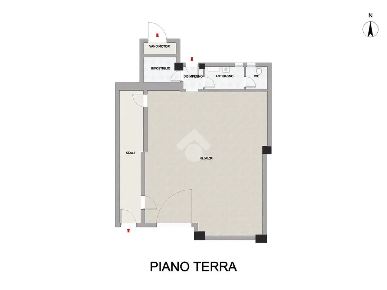 Negozio in Via S. Martino 59, Manerbio, {3} - Planimetria 1