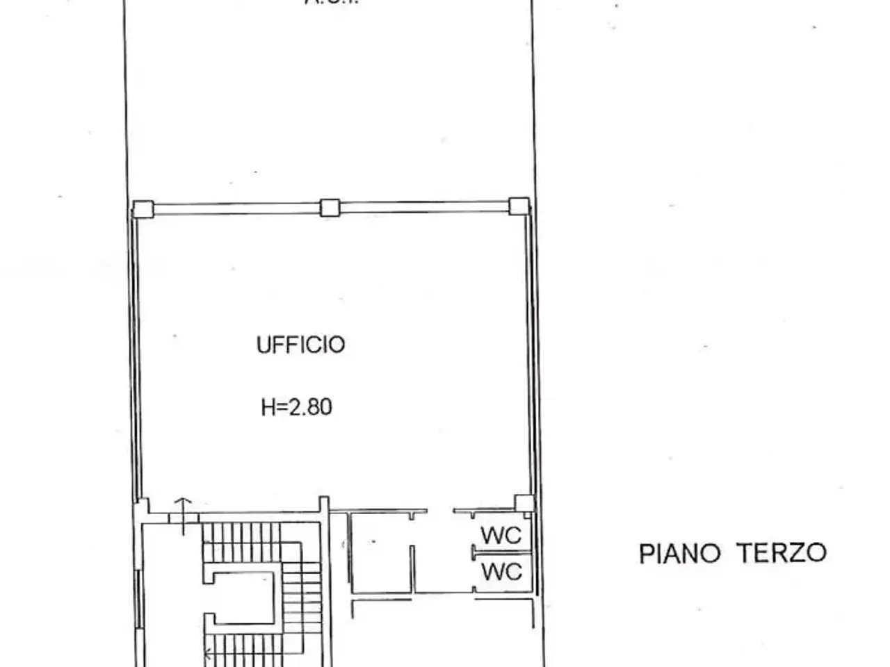 Ufficio in Via del Mella 13, Brescia, {3} - Planimetria 1