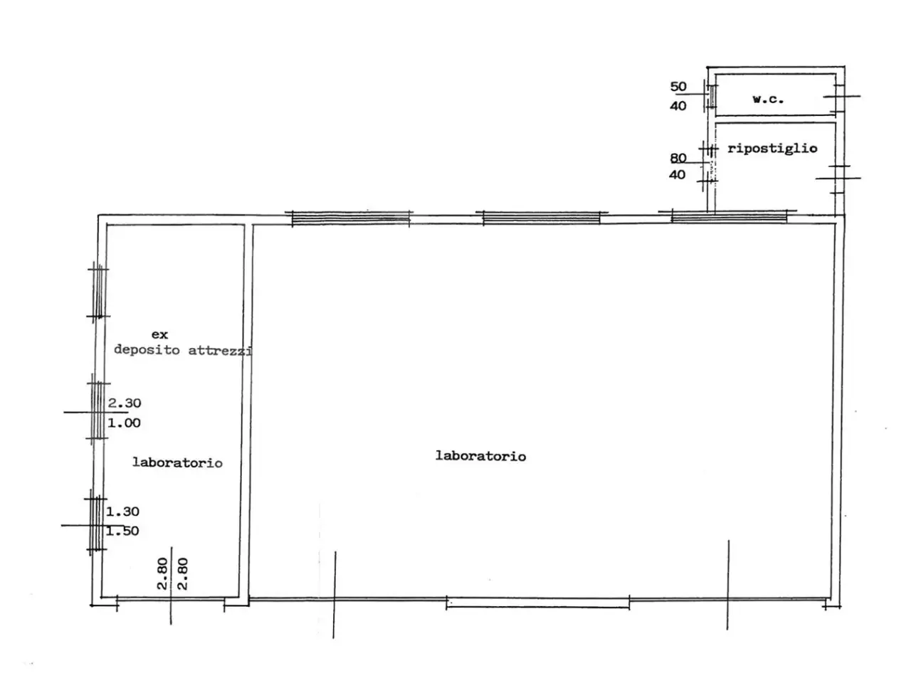 Capannone in , Correzzola, {3} - Planimetria 1