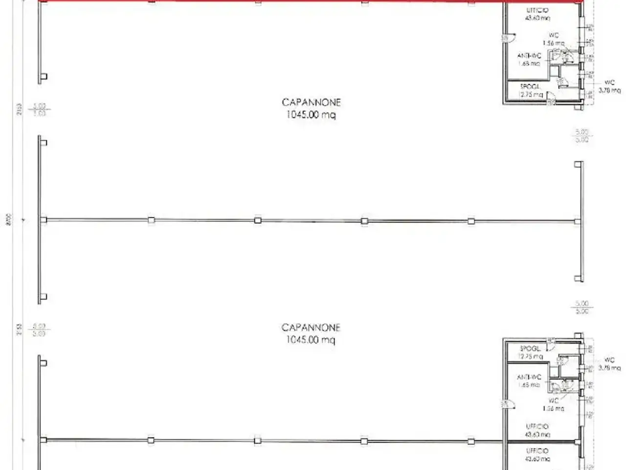 Capannone in Zona Industriale, Montichiari, {3} - Planimetria 1
