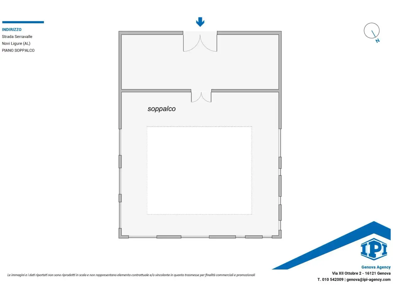 Capannone in Strada Serravalle, Novi Ligure, {3} - Planimetria 1