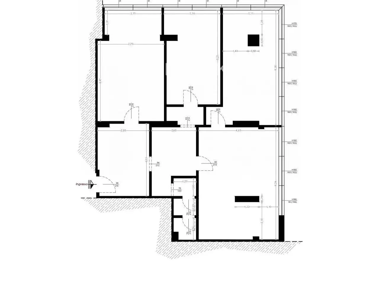Ufficio in Corso Vittorio Emanuele II 163, Pescara, {3} - Planimetria 1