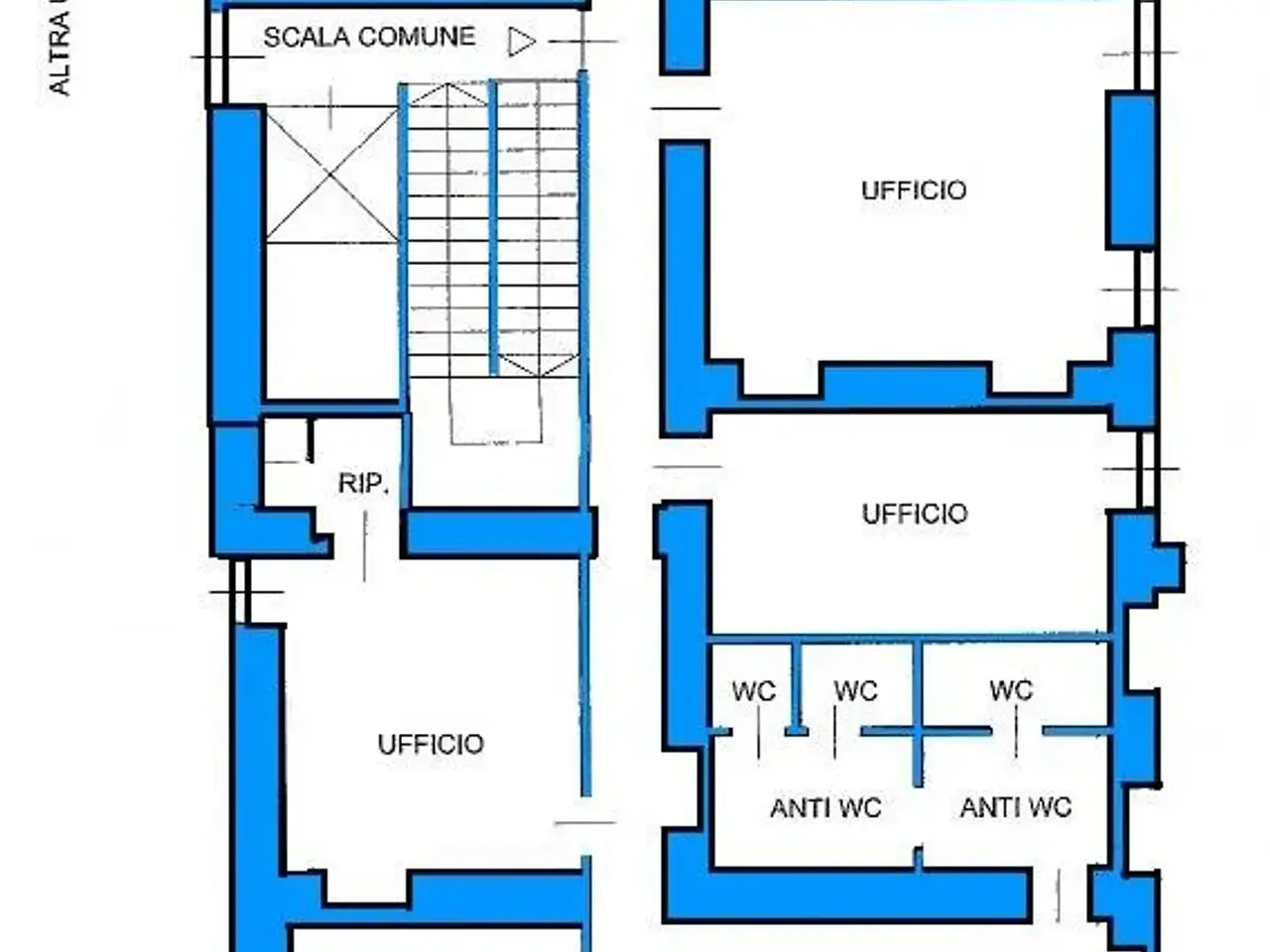 Ufficio in Via San Francesco da Paola 37, Torino, {3} - Planimetria 1