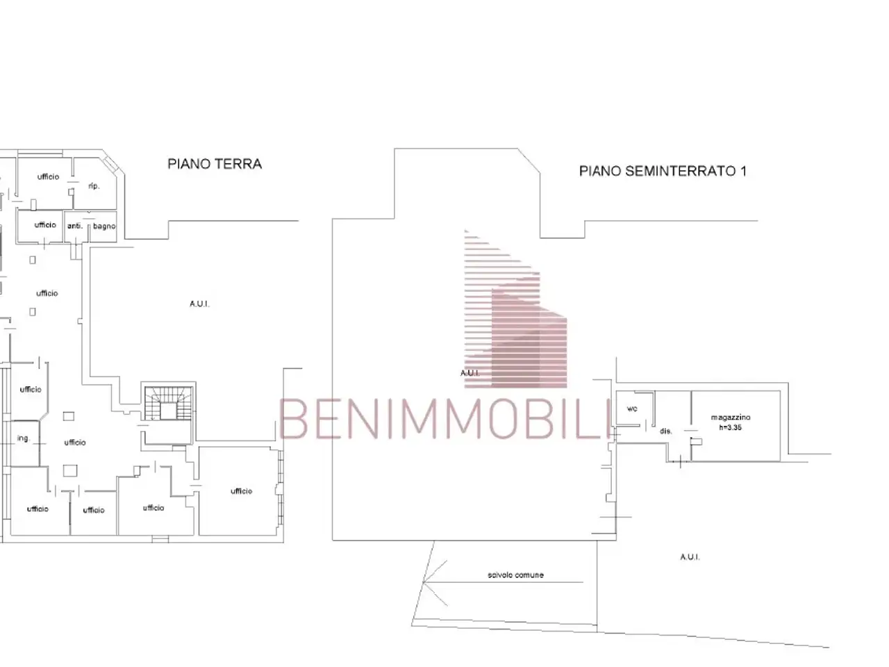 Ufficio in Via del Sebino 12/a, Brescia, {3} - Planimetria 1