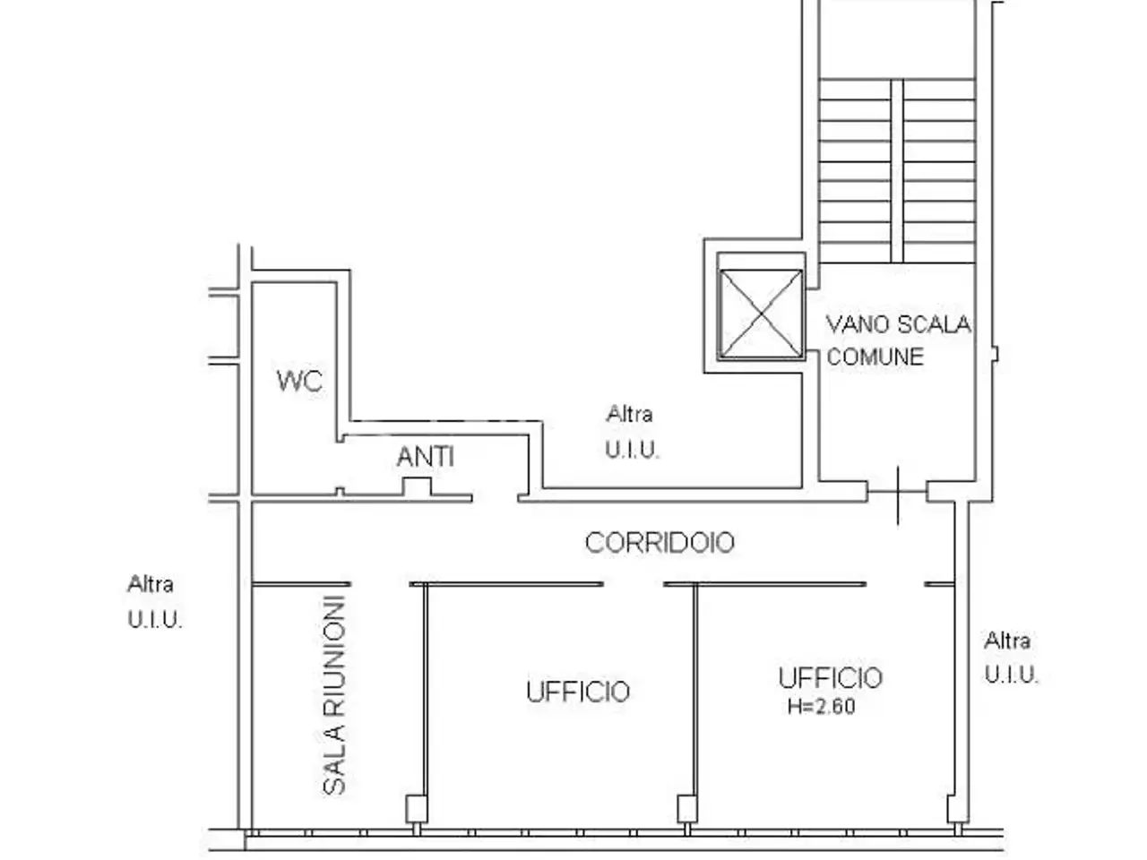 Ufficio in Via Enrico Toti 9, Padova, {3} - Planimetria 1