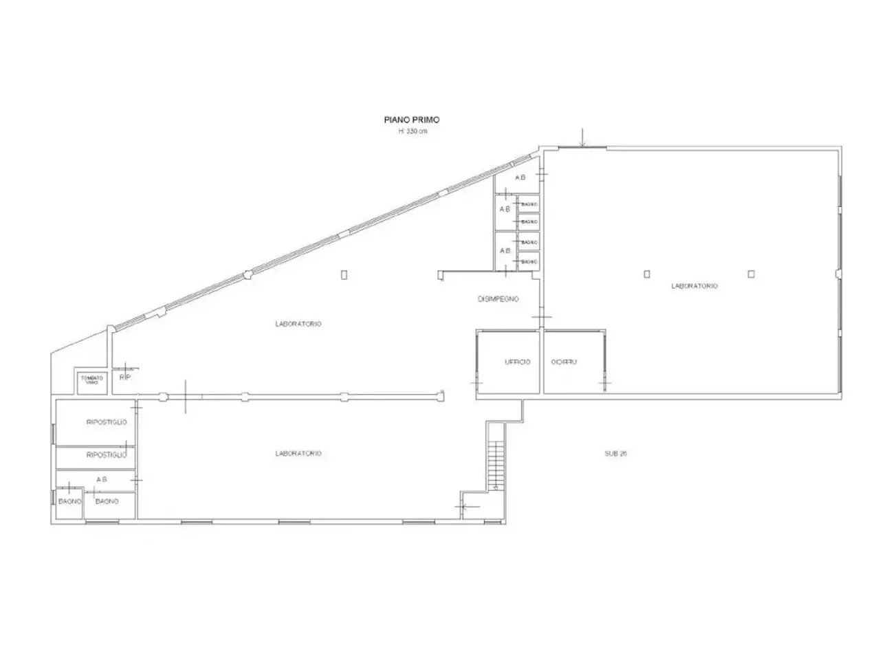 Capannone in Via Walter Tobagi, N. 65, San Salvo, {3} - Planimetria 1