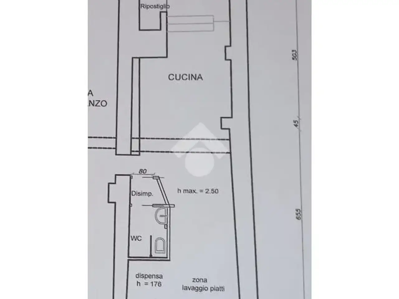 Negozio in Via Sotto Gli Uffizi 4, Sarzana, {3} - Planimetria 1