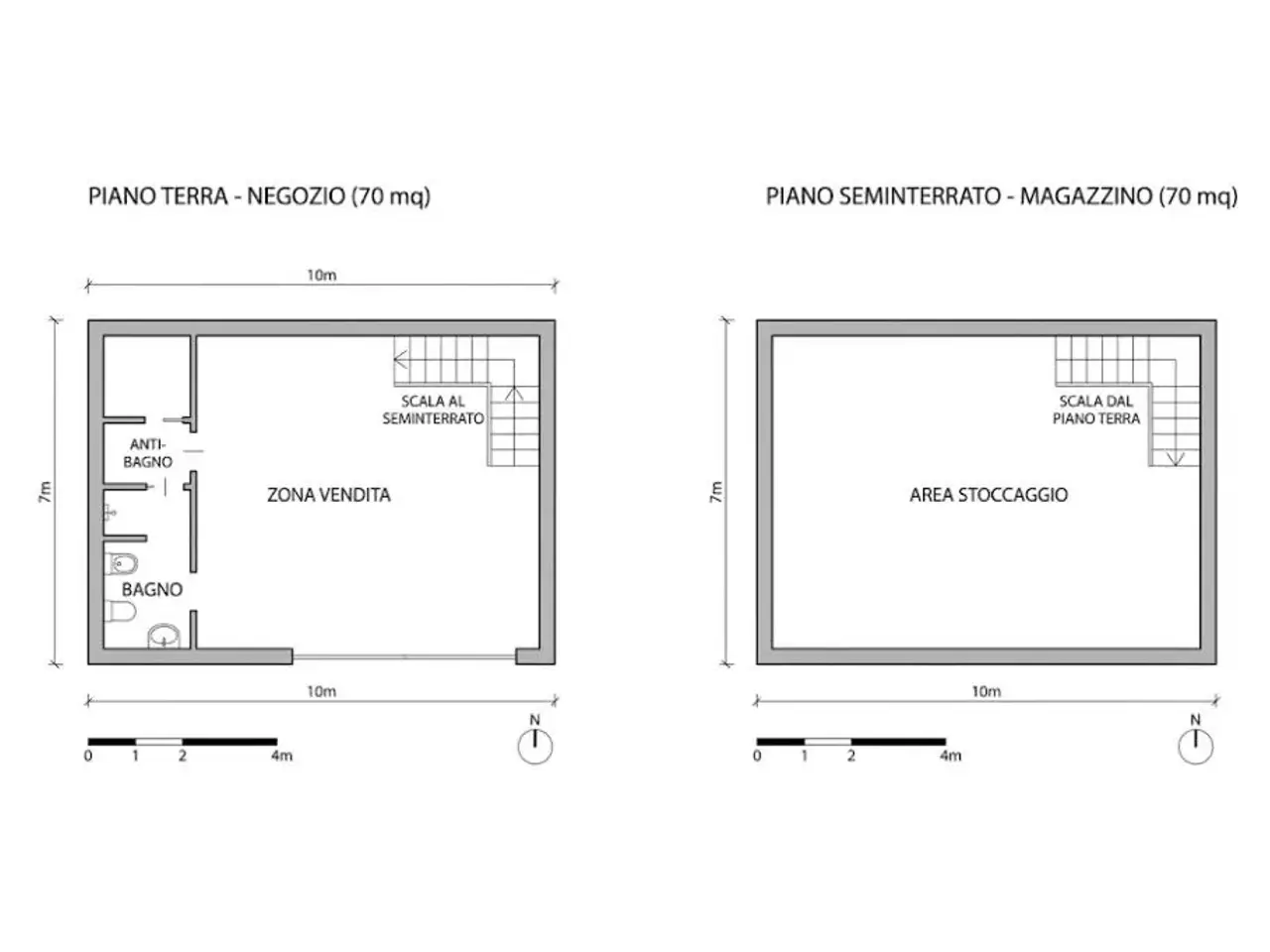 Negozio in Via Umberto I 1, Urago D'Oglio, {3} - Planimetria 1