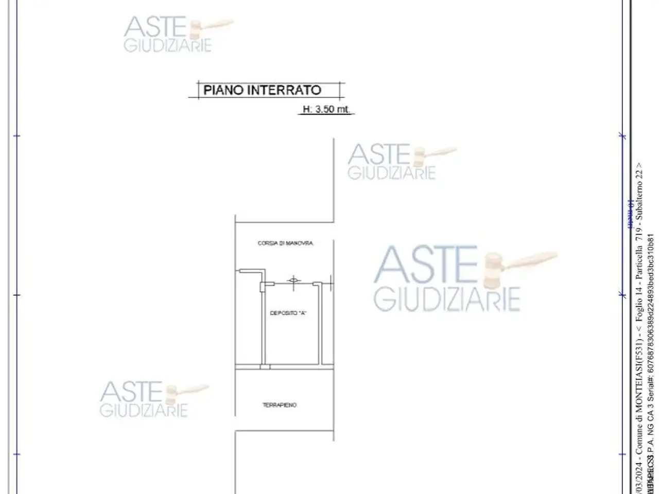 Garage in Viale degli Ulivi, 26b, 74020 Monteiasi Ta, Italia 26b, Monteiasi, {3} - Planimetria 1