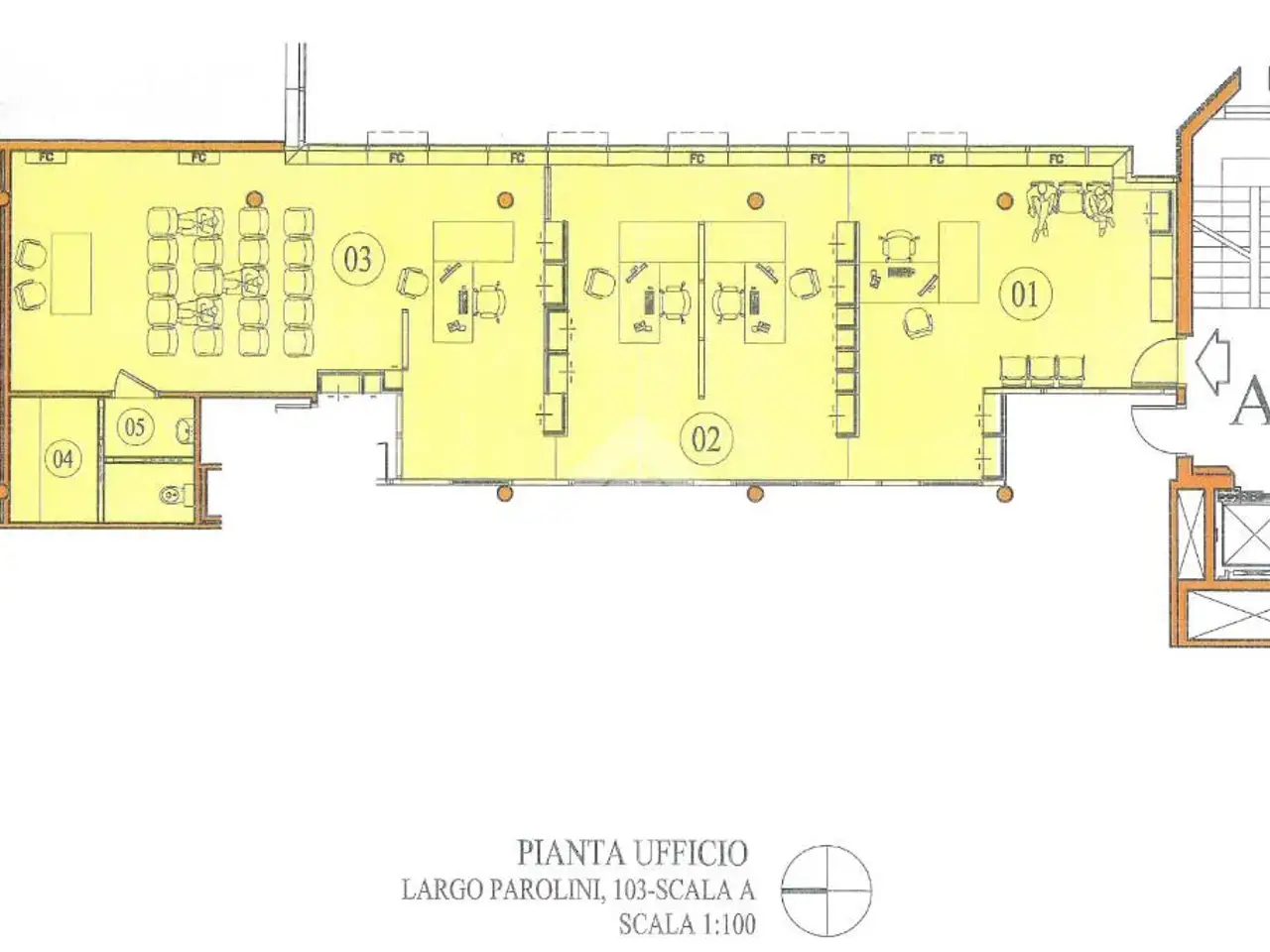 Ufficio in Via Parolini 103, Bassano Del Grappa, {3} - Planimetria 1