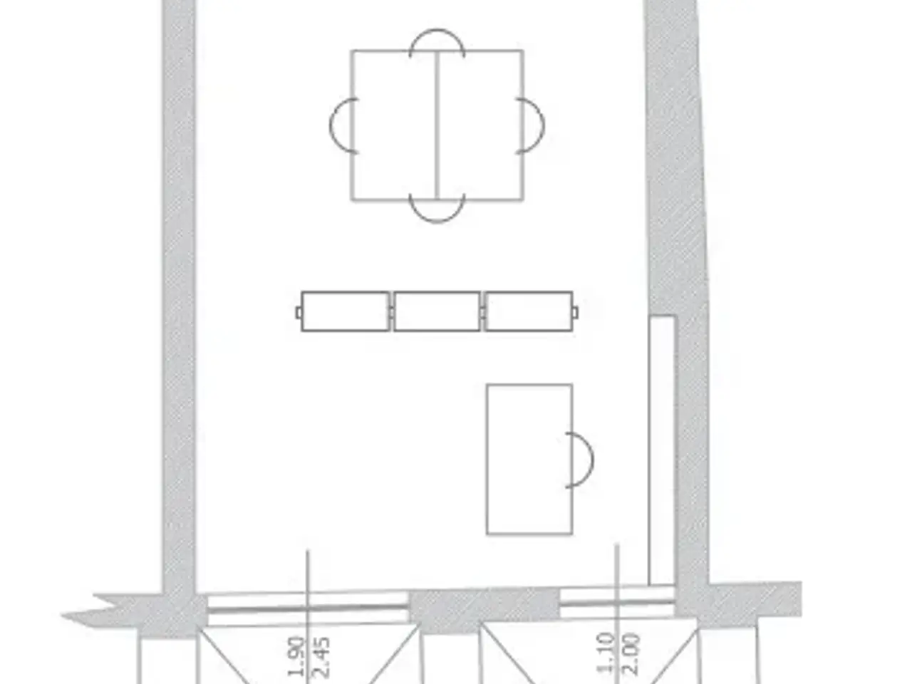 Negozio in Via dell'Abbadia 4b, Bologna, {3} - Planimetria 1