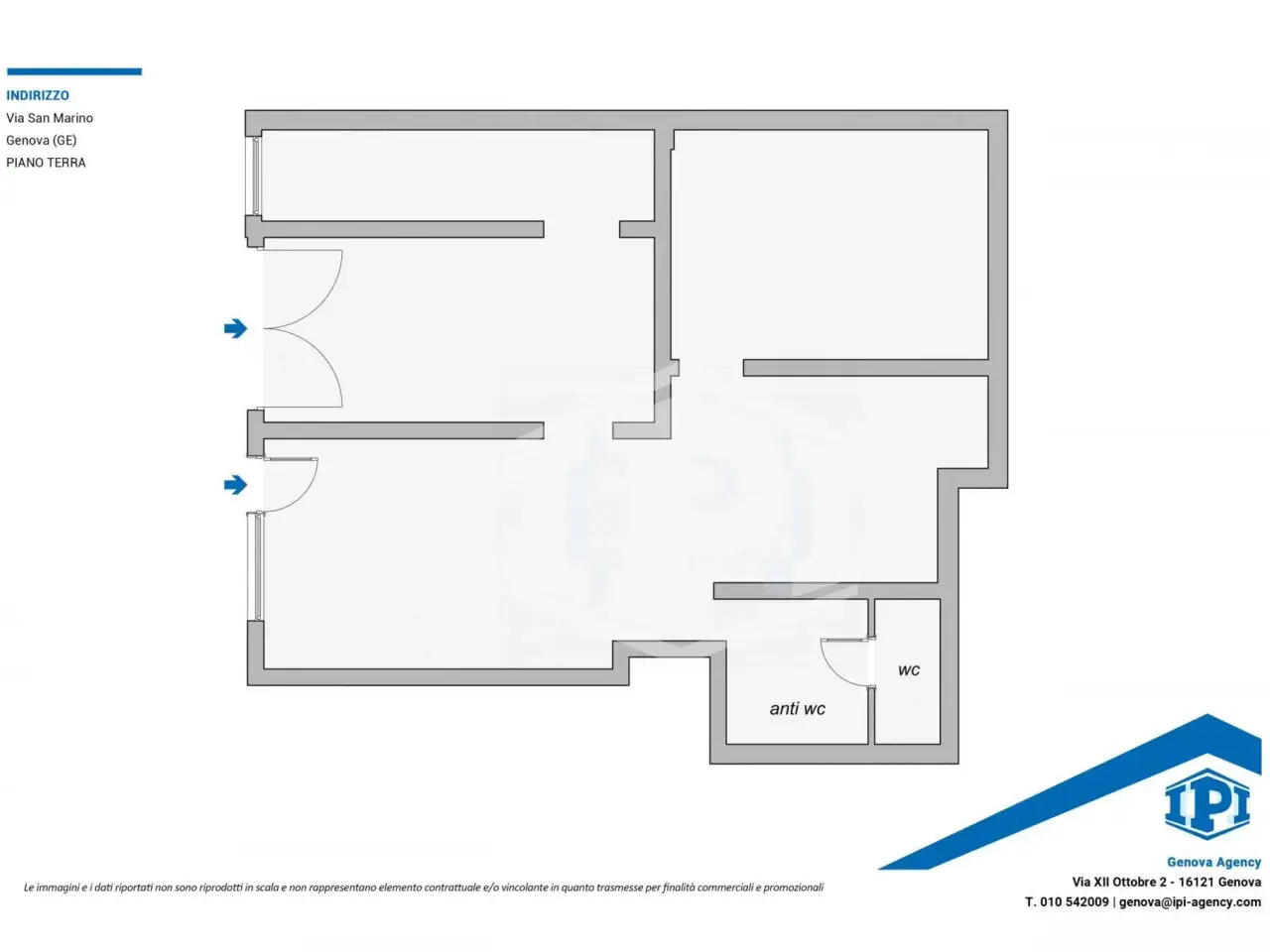 Magazzino in Via San Marino, Genova, {3} - Planimetria 1