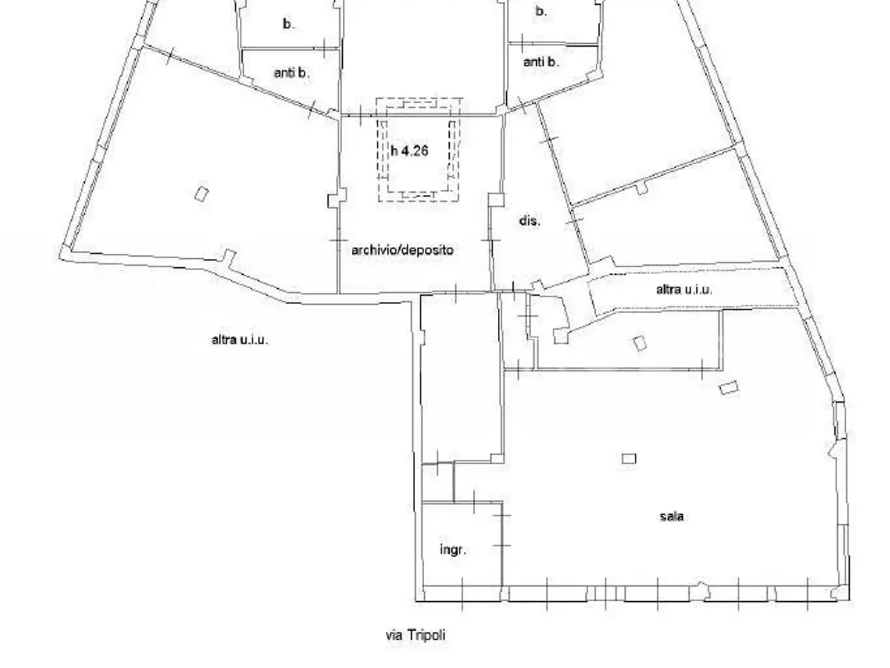 Negozio in Via Tripoli 106, Aci Castello, {3} - Planimetria 1